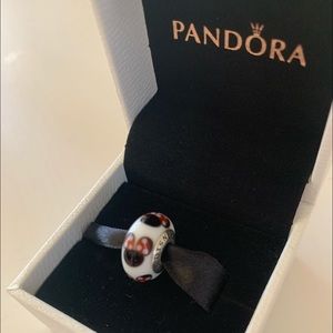 SOLD Pandora Disney Minnie Murano Glass Charm